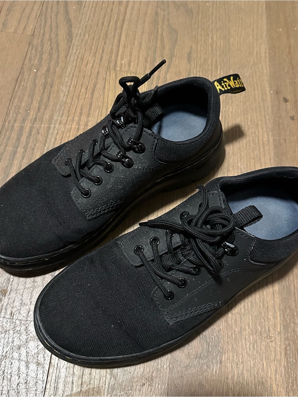 Dr. Martens Men’s Reeder Black Canvas Casual Lace-Up Shoe Size 10